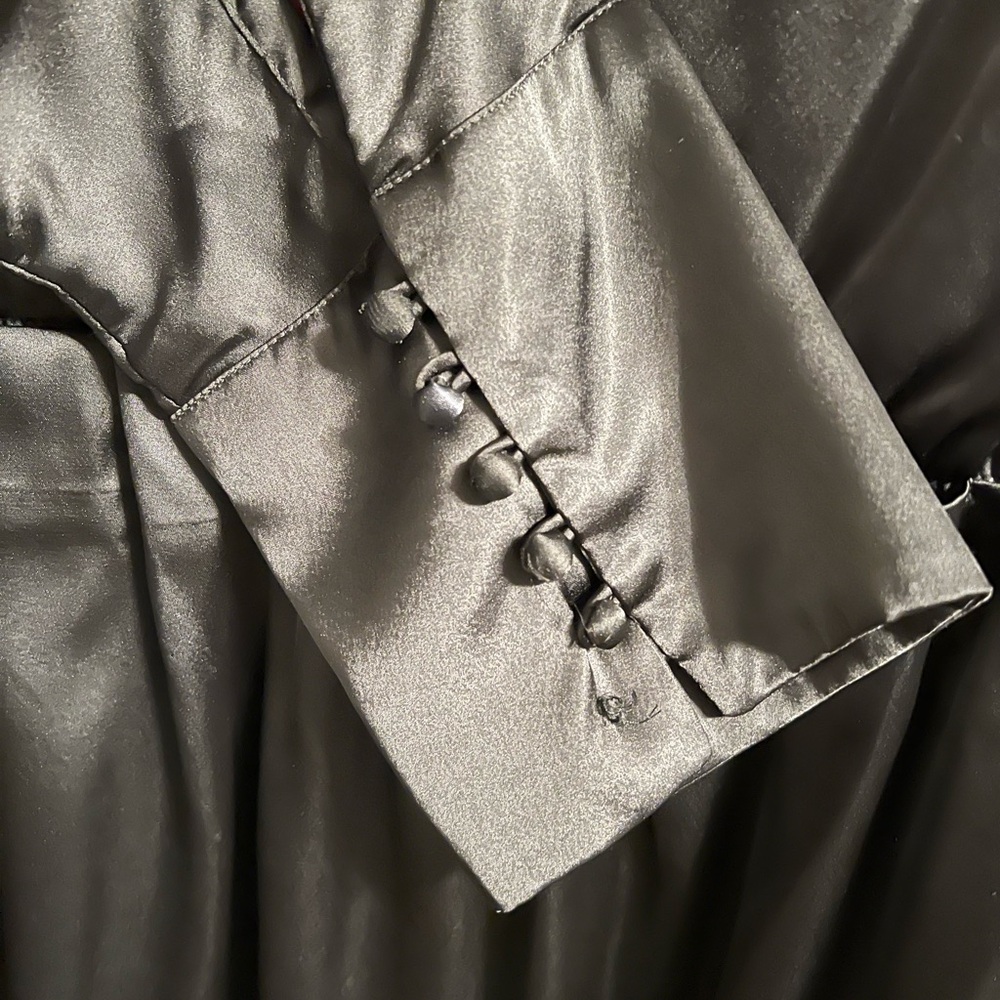 Gretchen Scott Designs Satin Black Dress - Picture 12 of 13
